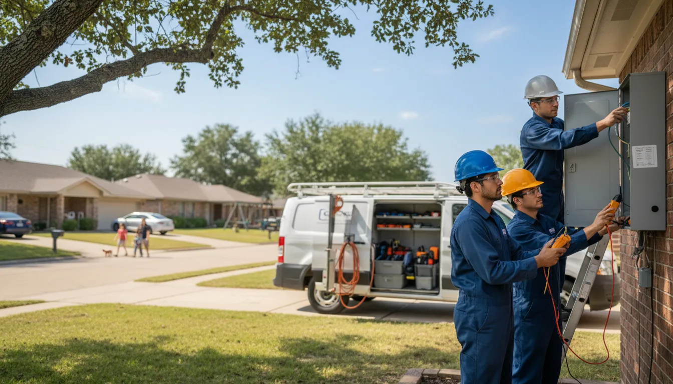 Certified electrician providing emergency electrical services in Harrah, OK